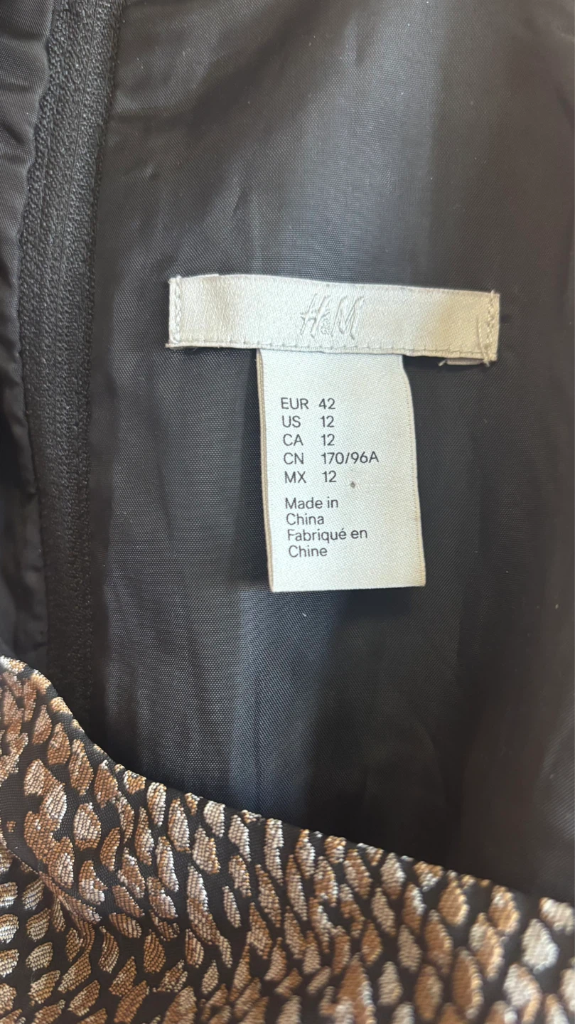 H&M Snake Print Halter Dress Size 12 - photo 3