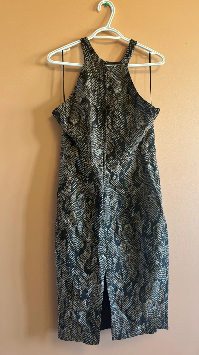 H&M Snake Print Halter Dress Size 12 - photo 2