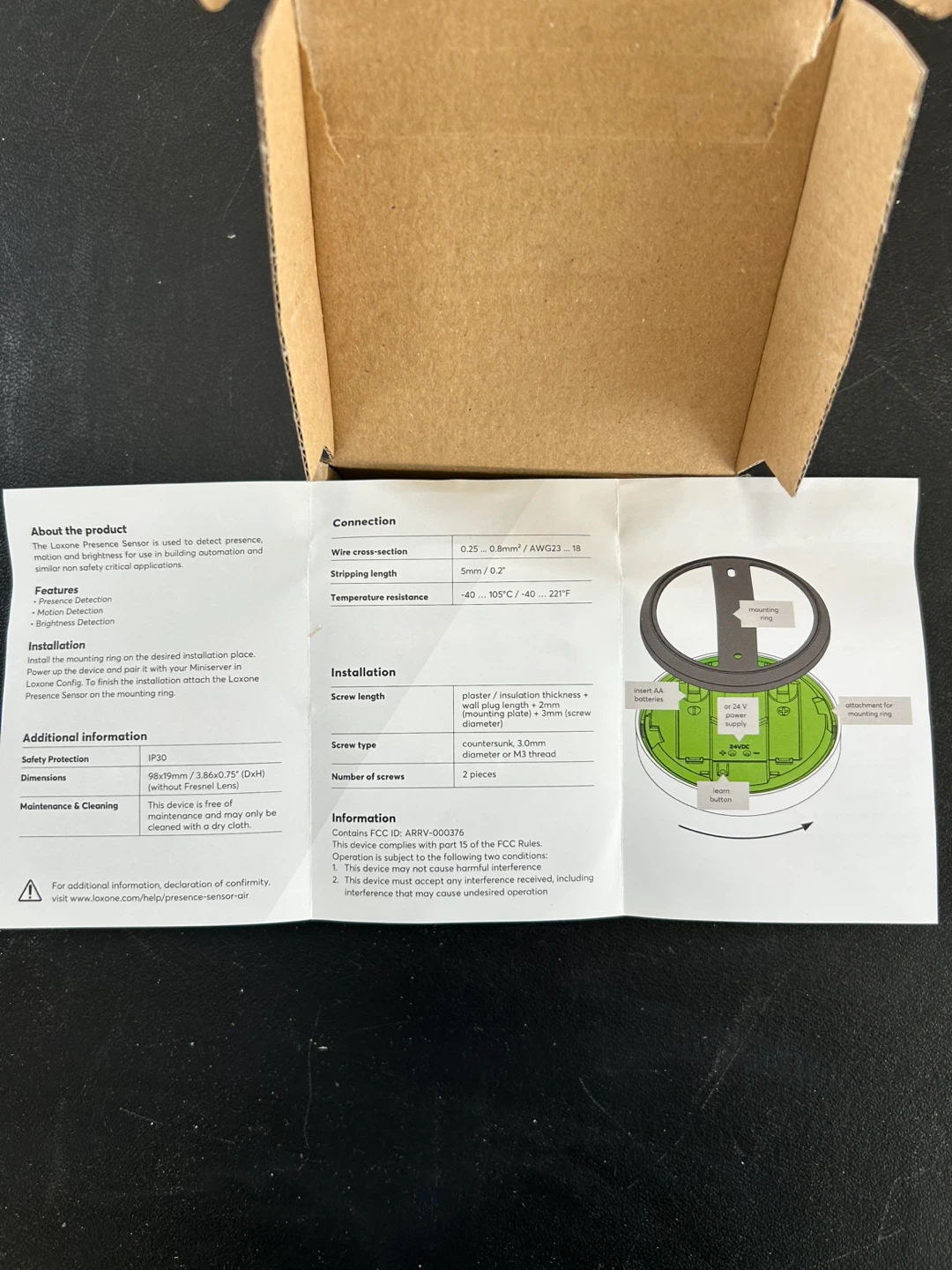 Loxone Presence Sensor Air White 100420 - photo 5