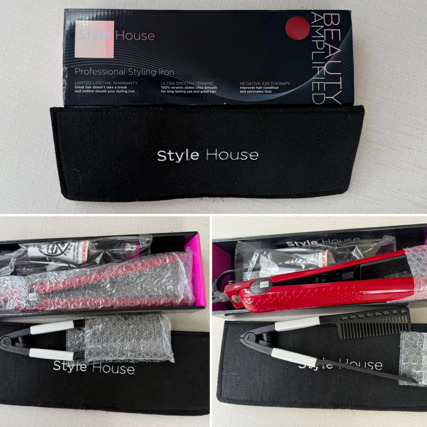 Style House Professional Styling Iron Hair Straightener
