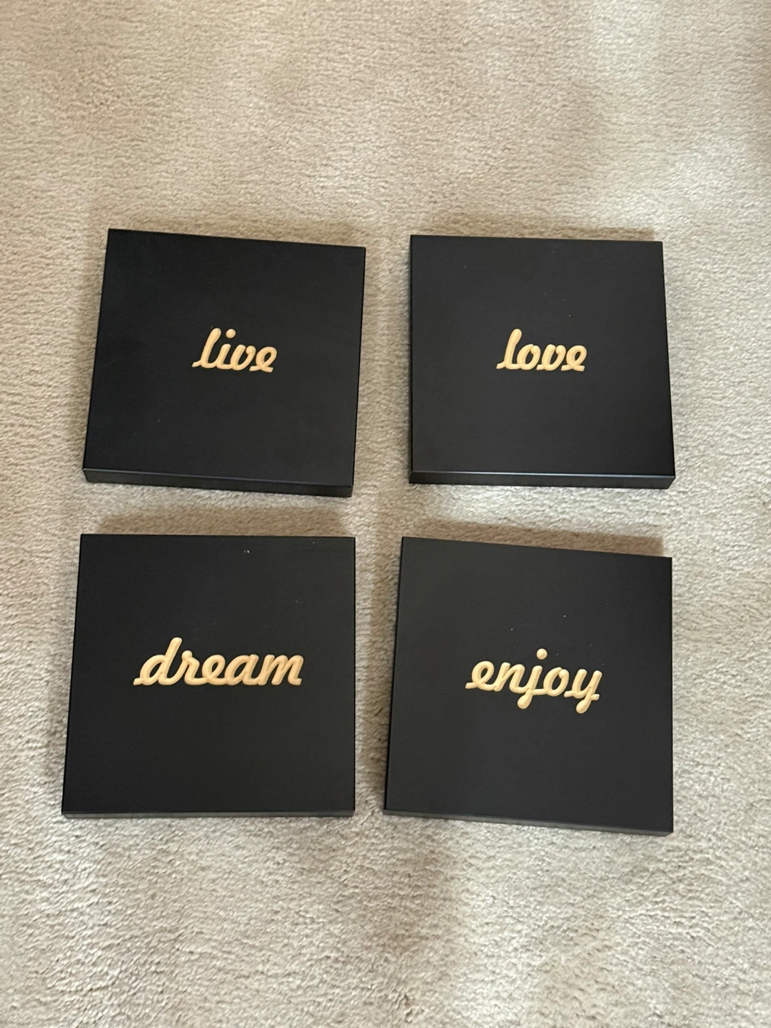 Liscous Wall Art Set Live Love Dream Enjoy