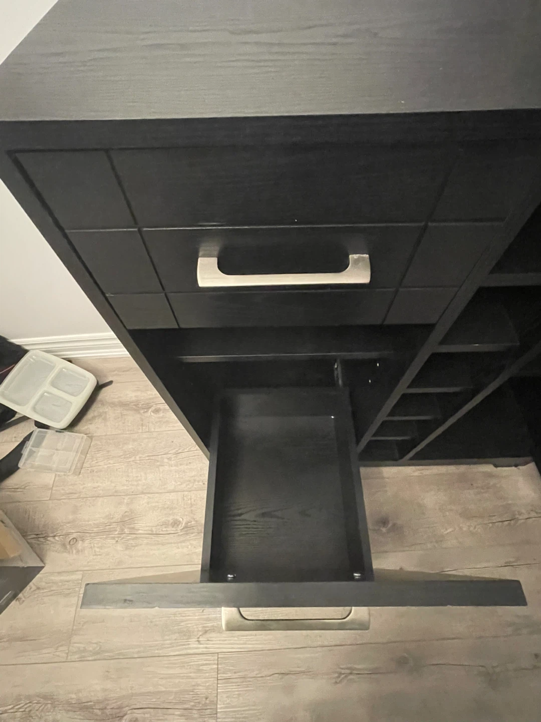 Black Accent Bar cart or Cabinet - photo 3