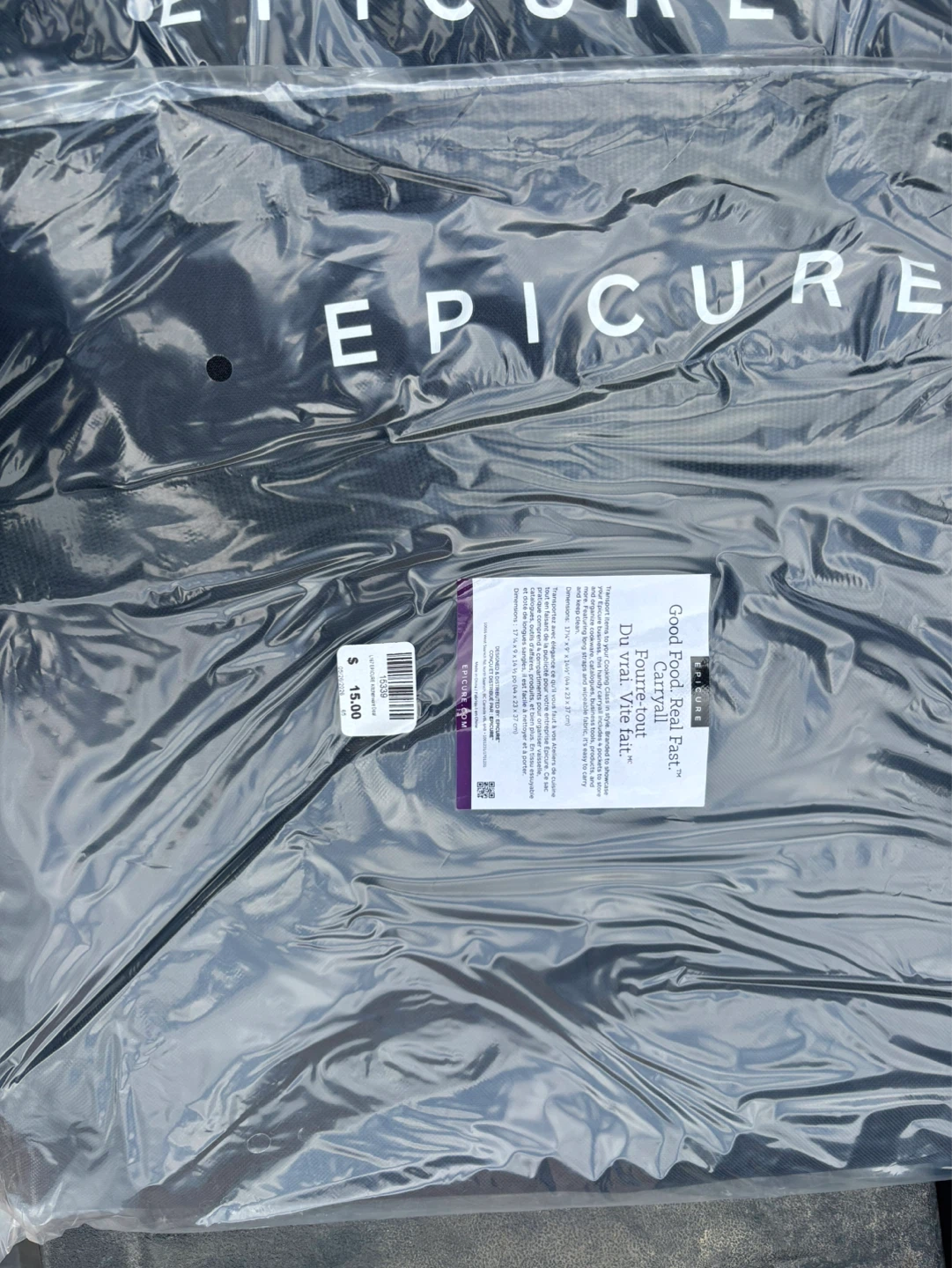 Group of 5 Brand New in Packaging EPICURE Shopping Bags - photo 3