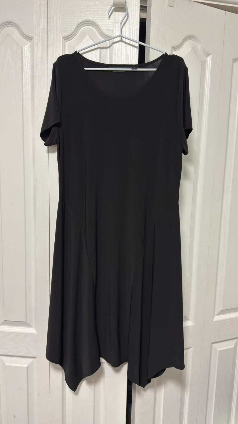 Black Short Sleeve Dress (XL)
