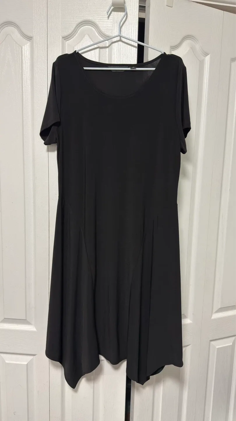Black Short Sleeve Dress (XL)