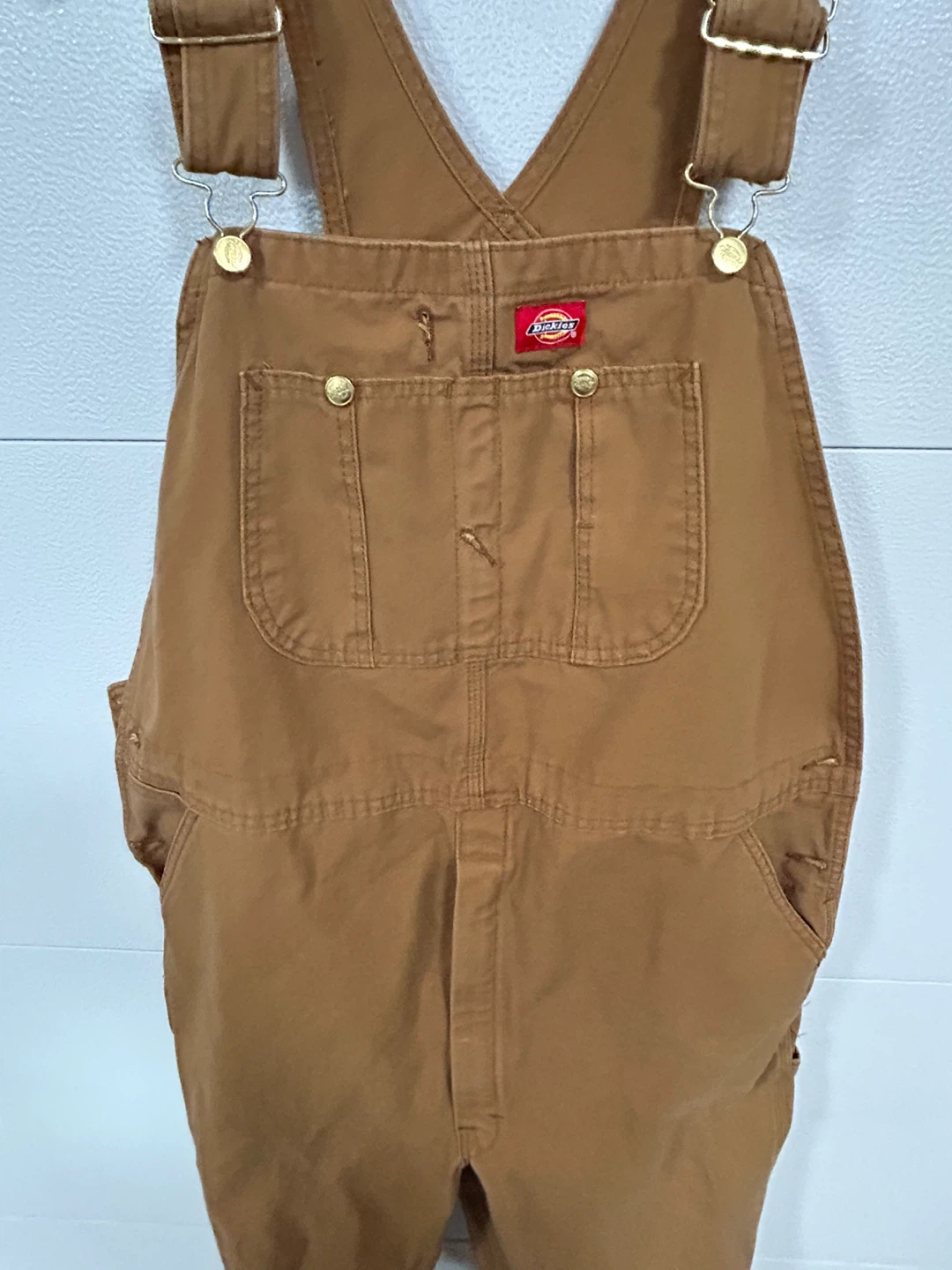 Dickies Brown Canvas Bib Overalls - photo 3