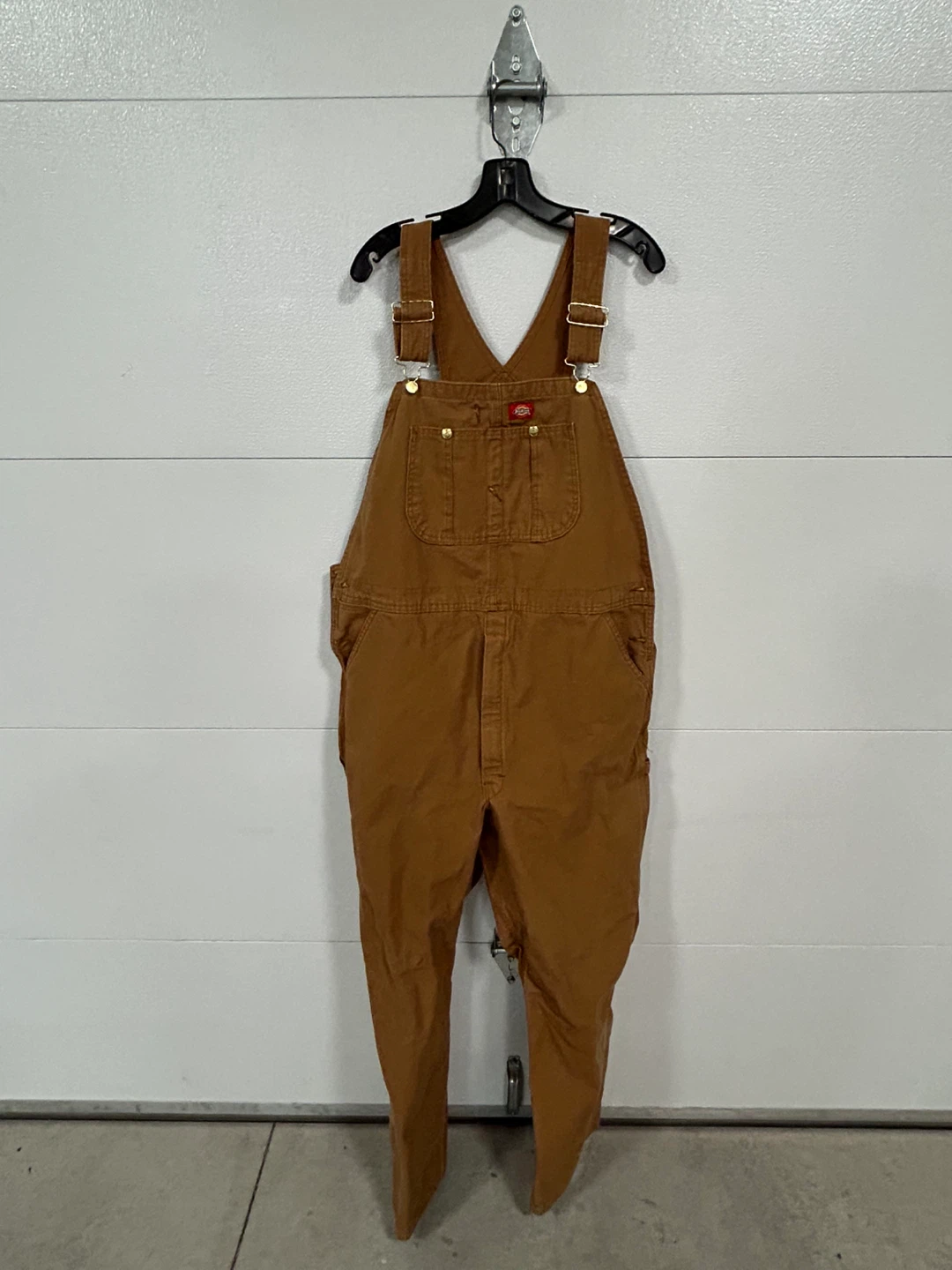Dickies Brown Canvas Bib Overalls