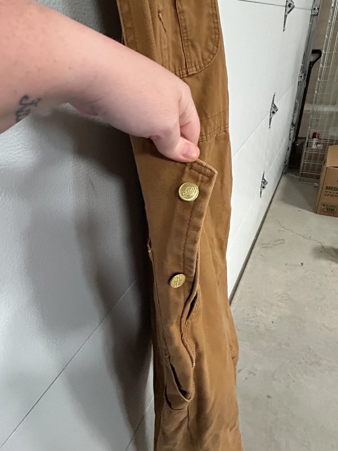 Dickies Brown Canvas Bib Overalls - photo 5