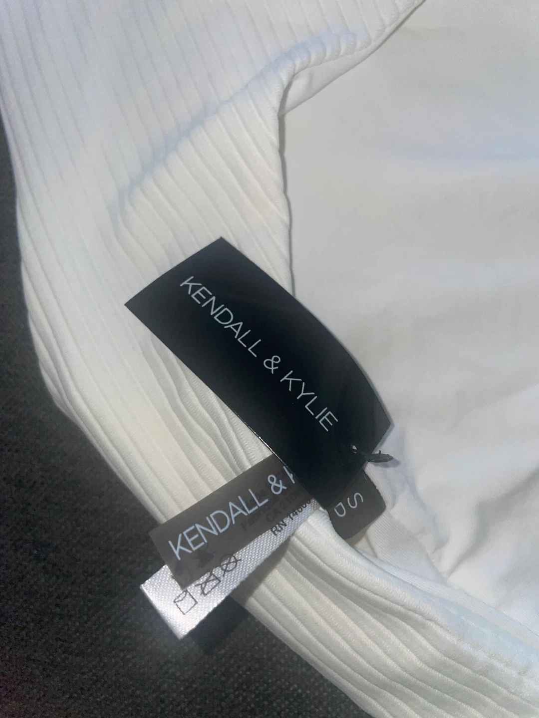 NWT - Kendall & Kylie White/Pink one piece swimsuit