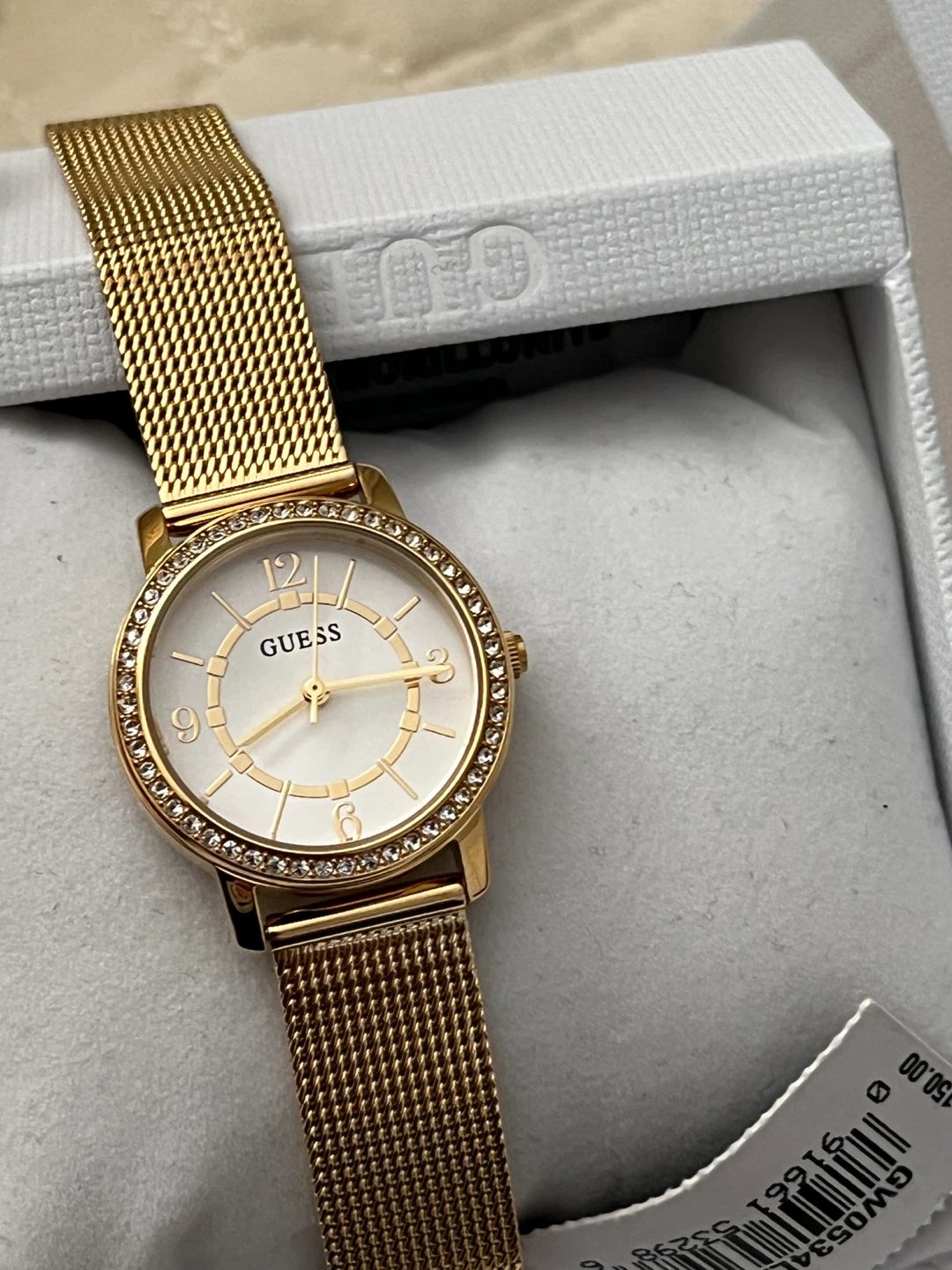 Guess Ladies Gold Tone Mesh Bracelet Watch GW0534L2 - photo 5
