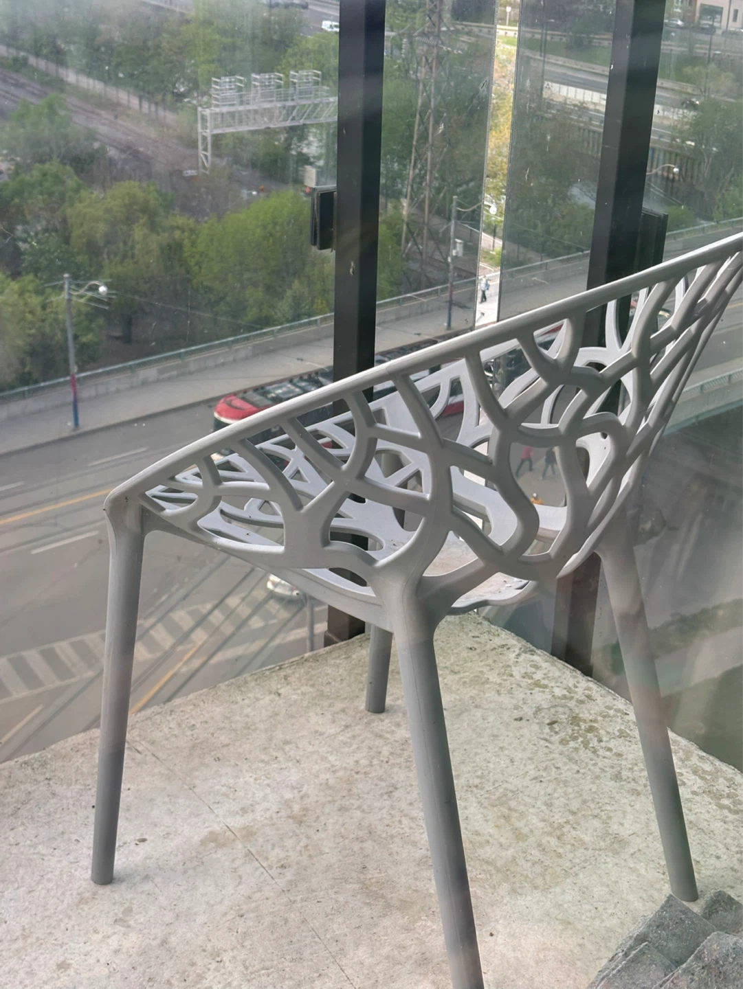 Grey modern chair