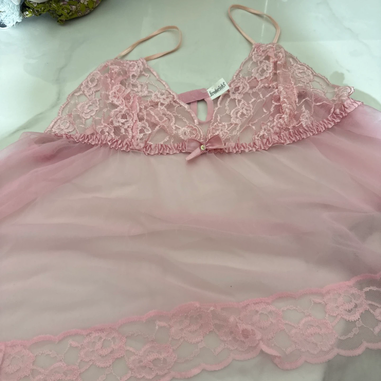 Pink Lace Babydoll