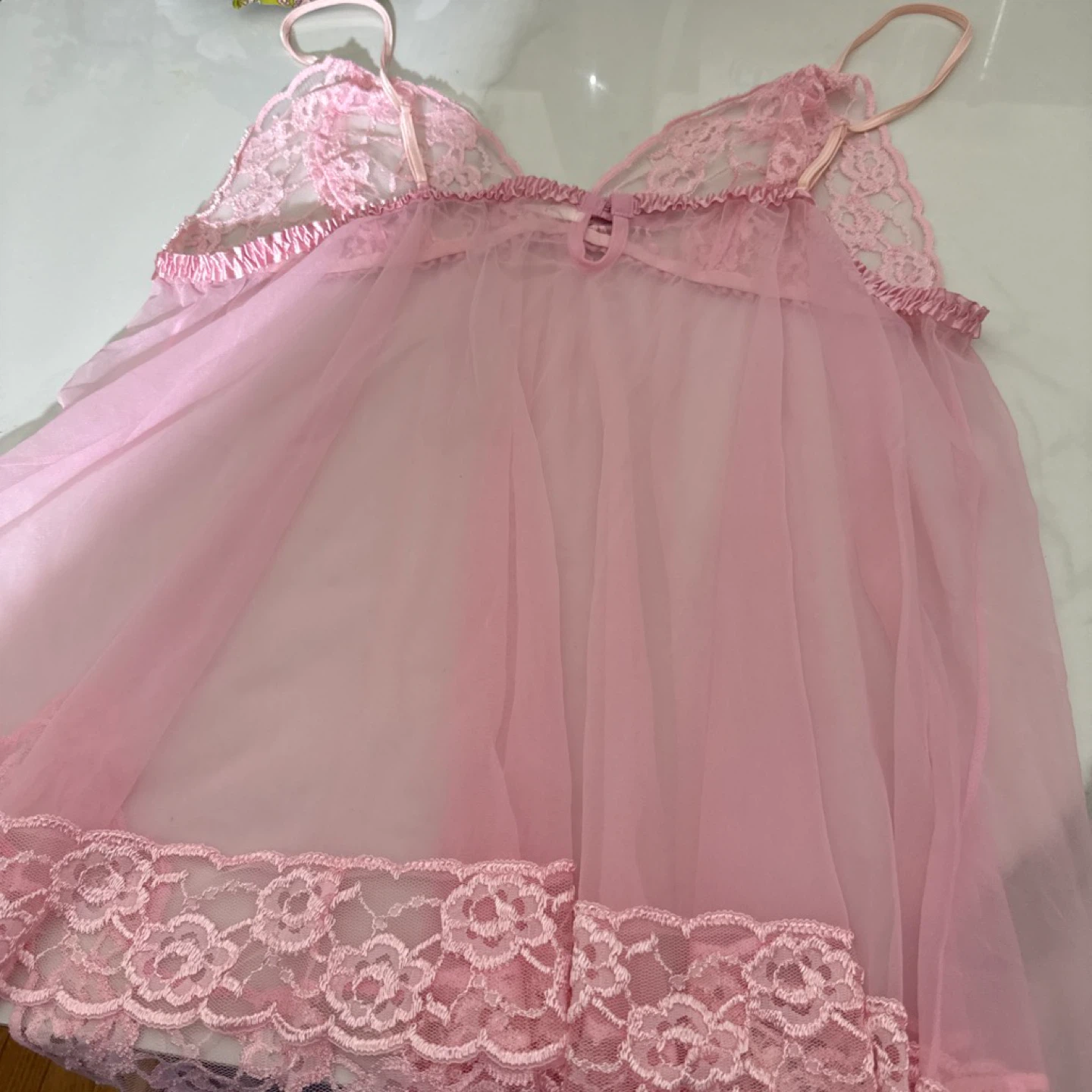 Pink Lace Babydoll - photo 2