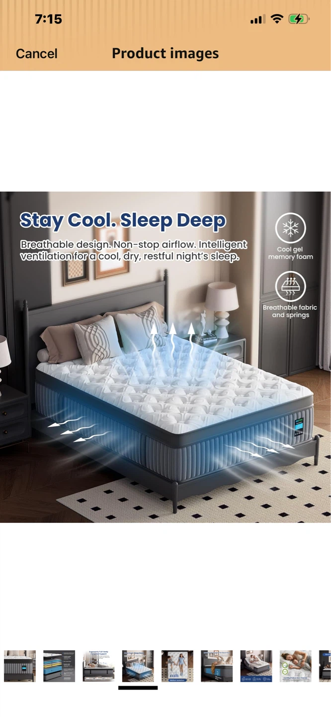 Cool Gel Memory Foam Mattress