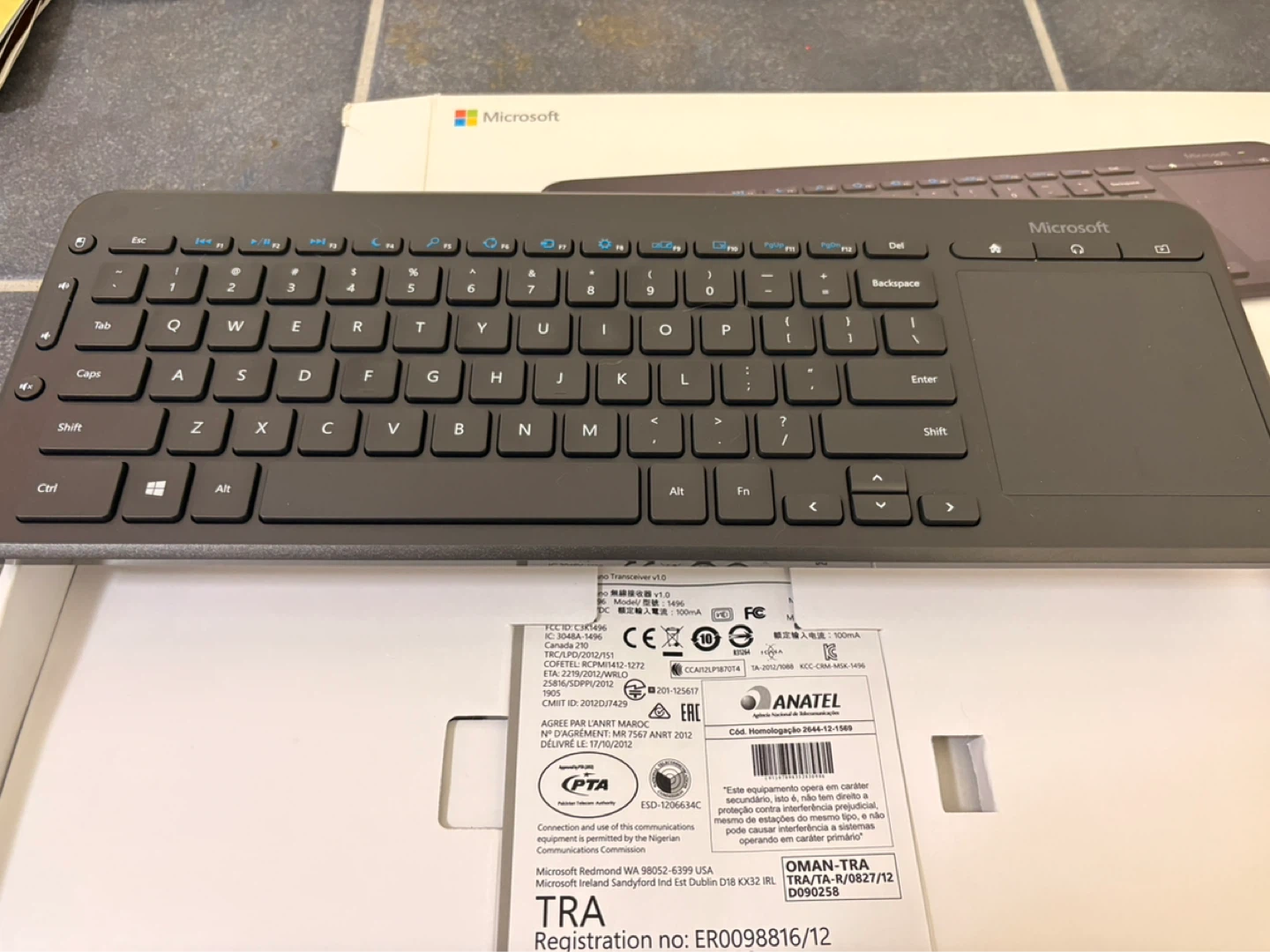 Microsoft All-in-One Media Keyboard with Trackpad - photo 3