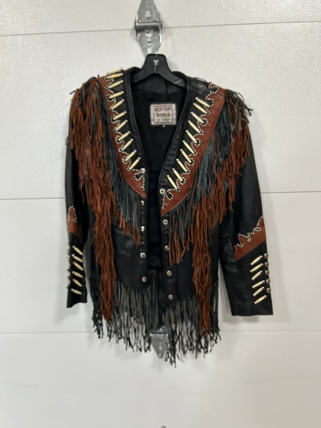 Western World by Shaf Leather Fringe Jacket