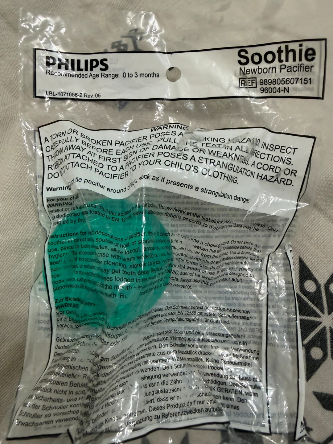 Philips Soothie Newborn Pacifier 0-3 Months - photo 2