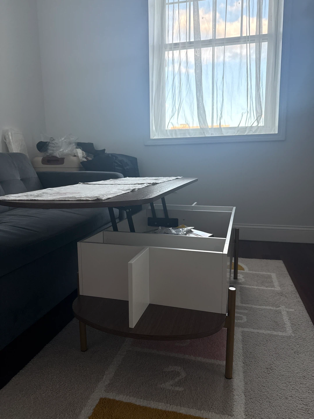 Lift Top Coffee Table with Storage - photo 3