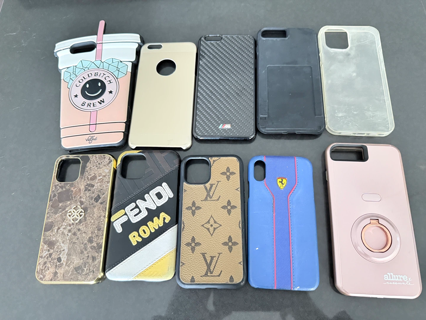 Bundle of 10 assorted phone cases