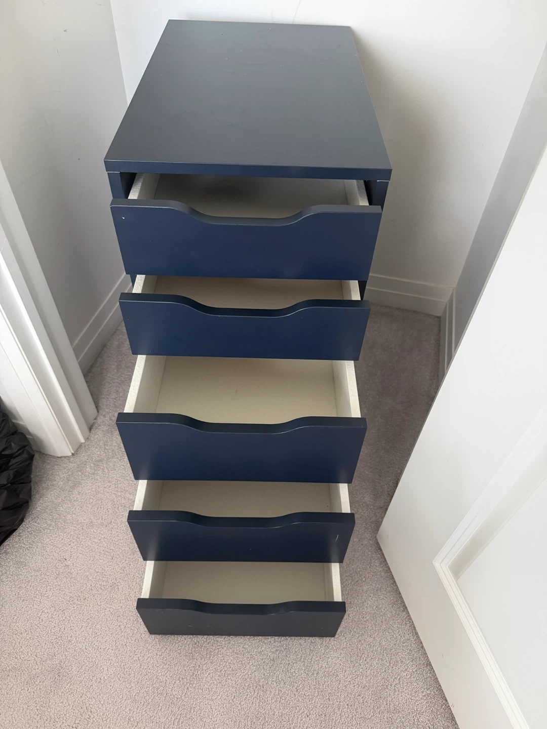 Dark Blue 5-Drawer Alex Unit - ikea - photo 2
