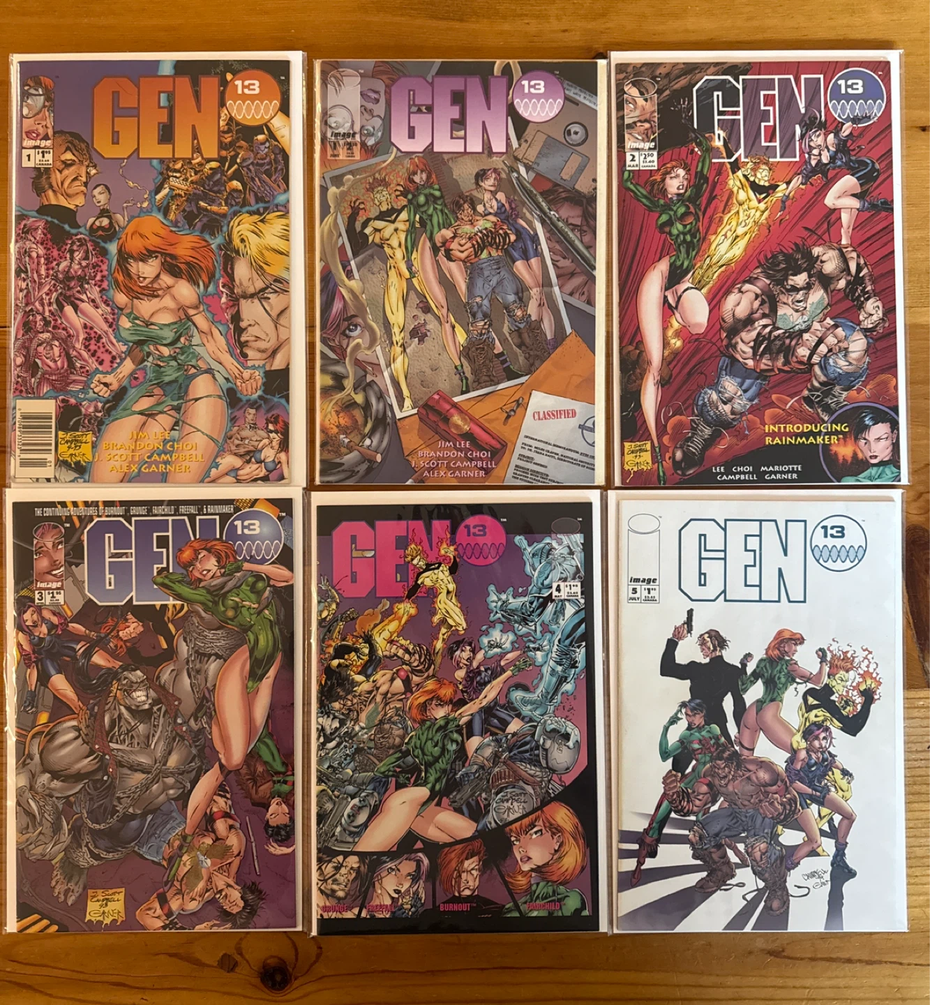 Gen 13 comics including Rolling Stone variant
