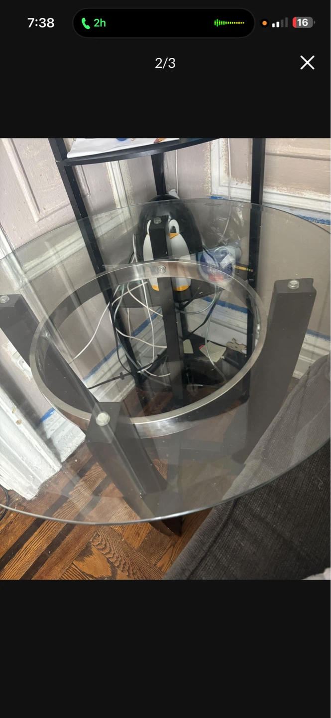 Glass Top Coffee Table - photo 3