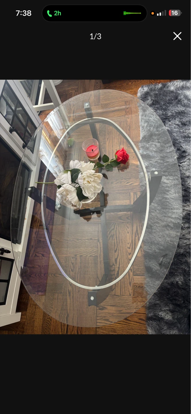 Glass Top Coffee Table
