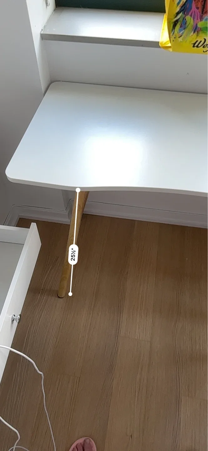 White Compact Desk - photo 2
