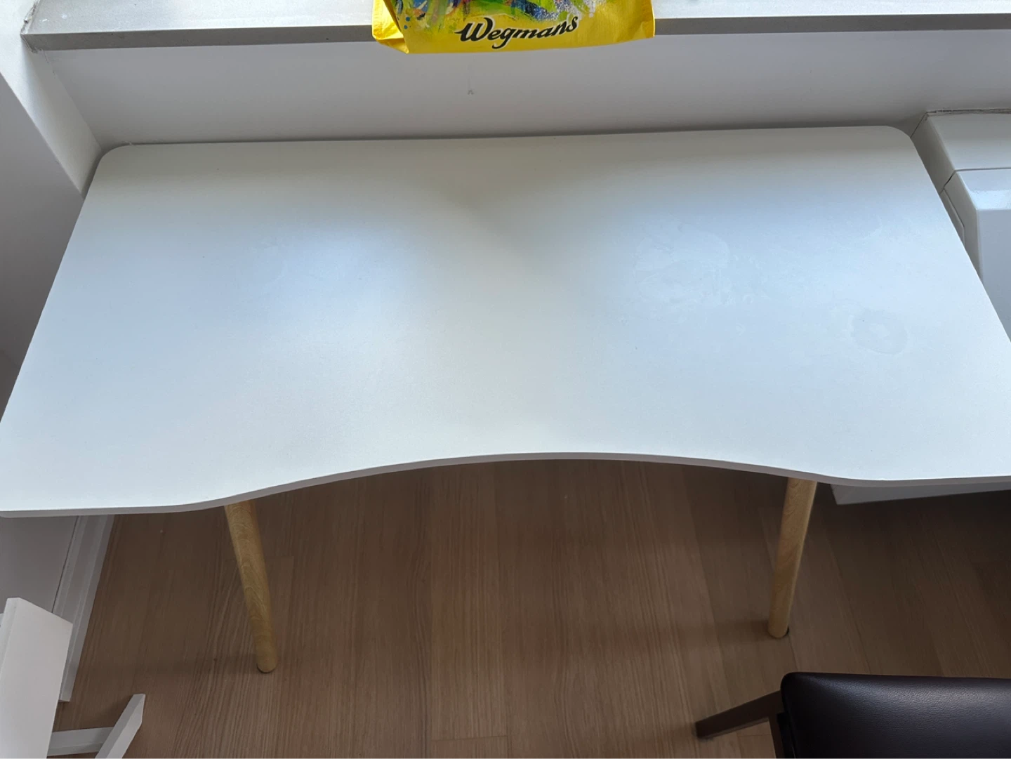 White Compact Desk - photo 5