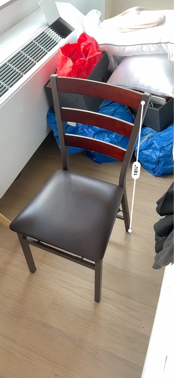 Desk Chair with Wood Back and Padded Seat - photo 2