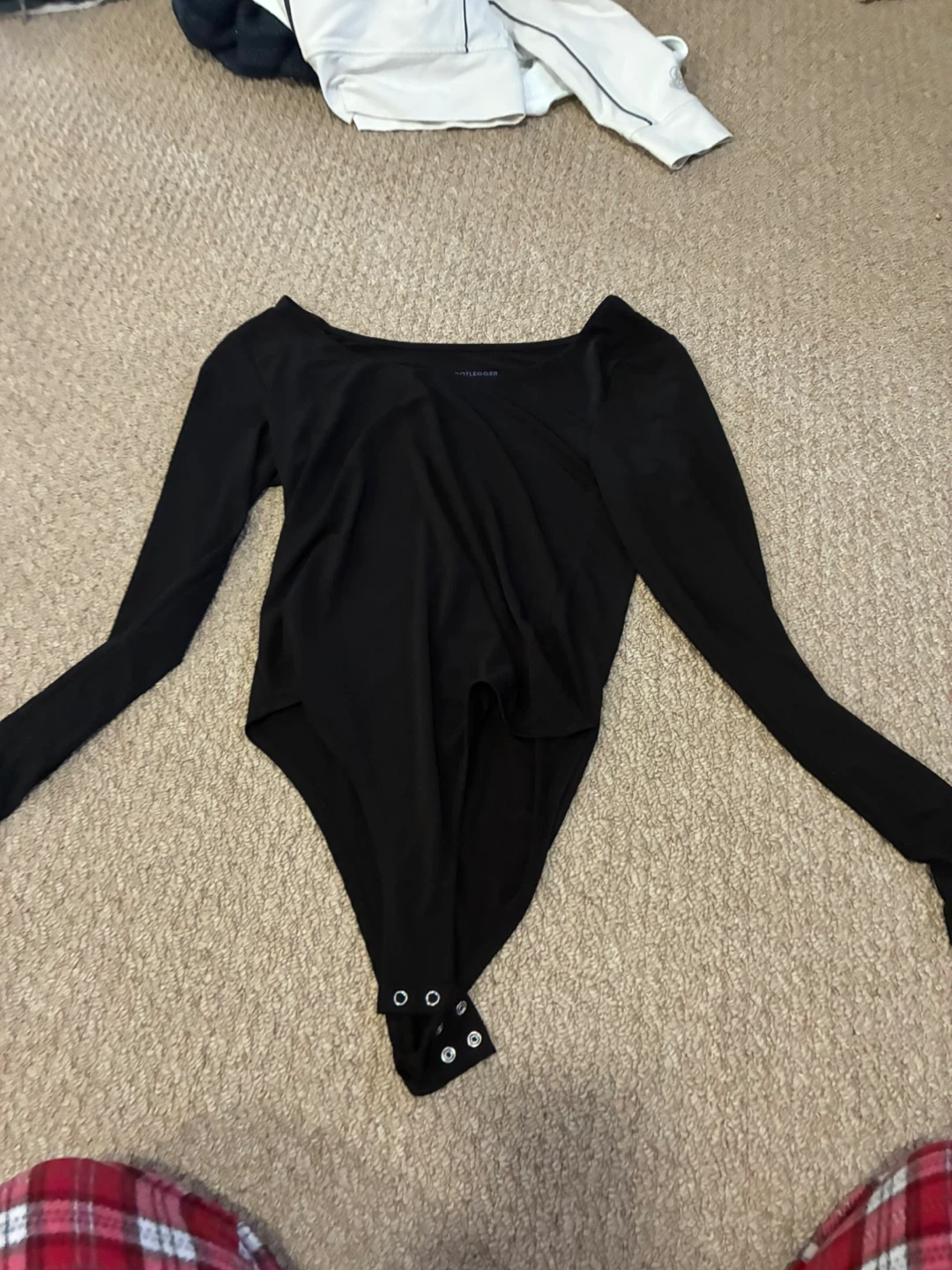 Bootlegger Black Long Sleeve Bodysuit