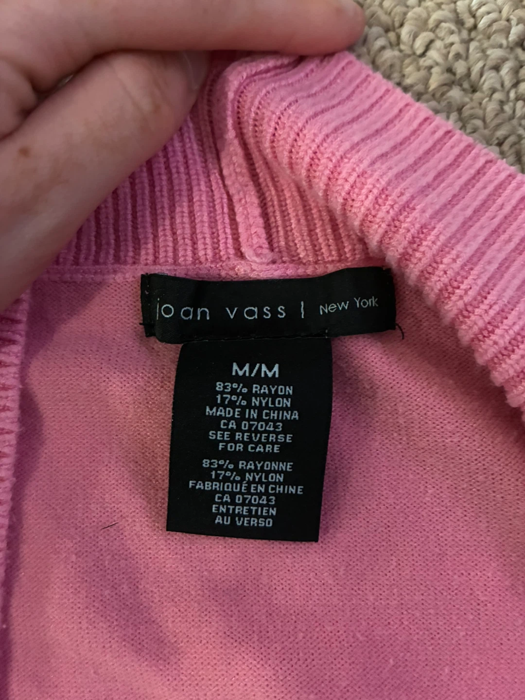 Joan Vass Pink Cardigan - photo 4