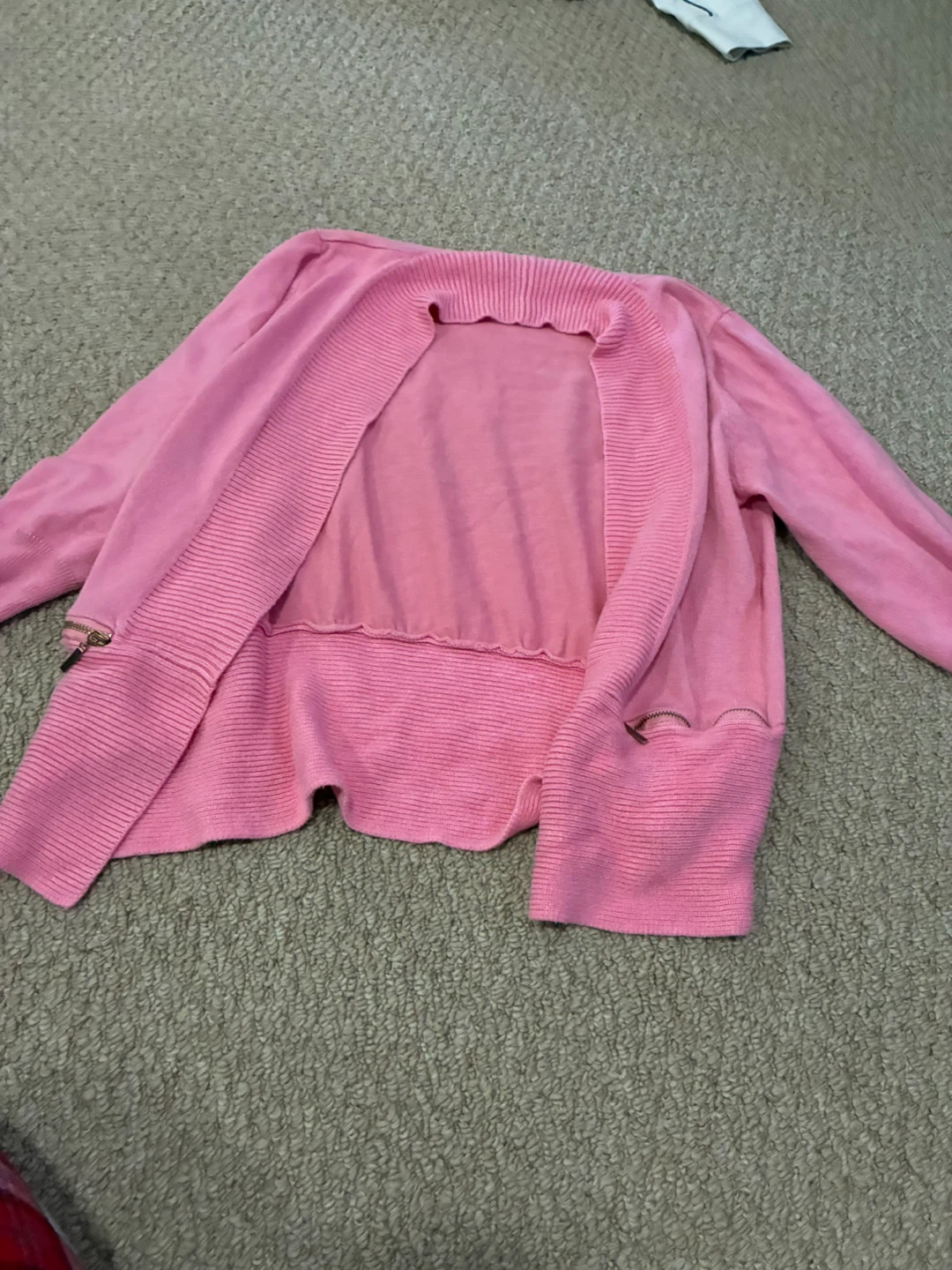 Joan Vass Pink Cardigan