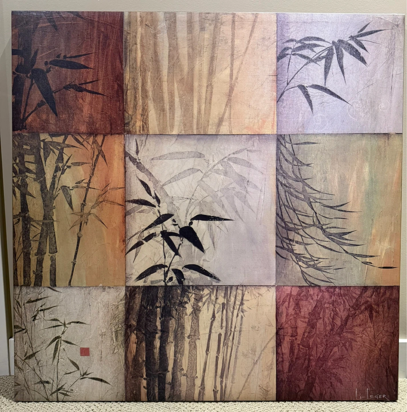 Bamboo Canvas Wall Art