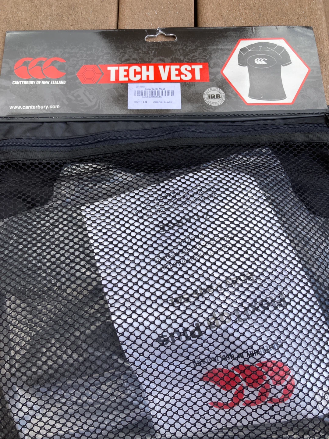 Canterbury of New Zealand Tech Vest - LB - Black