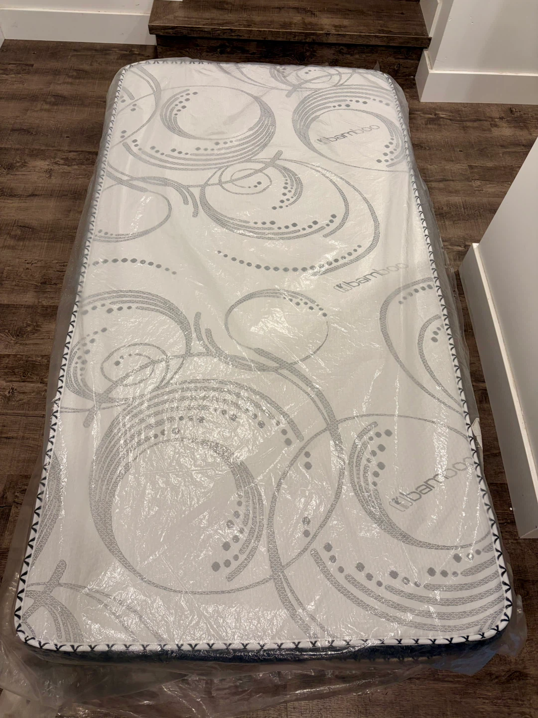 Twin mattress new in plastics wrap