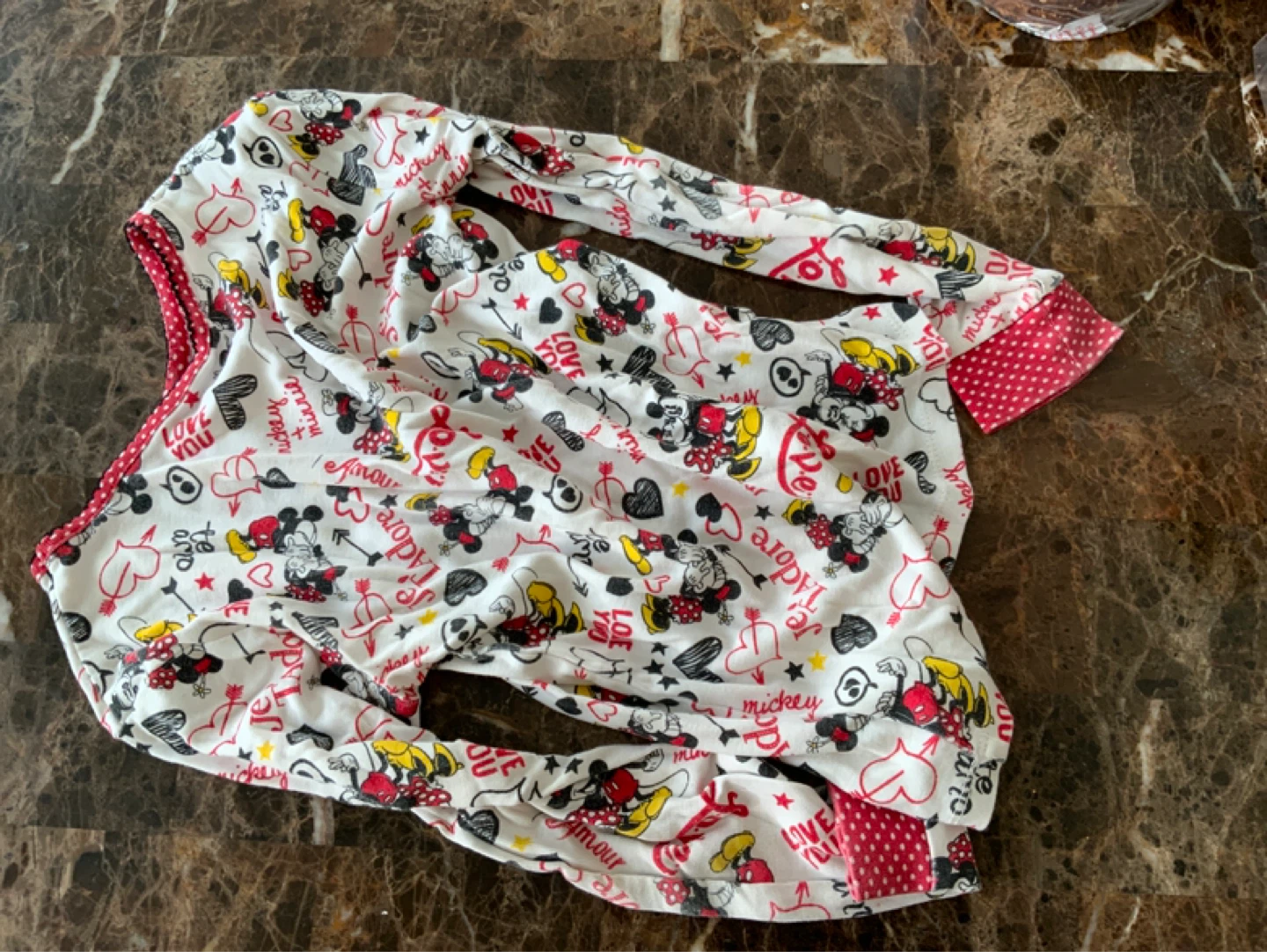 Mickey & Minnie Mouse Pyjama Top