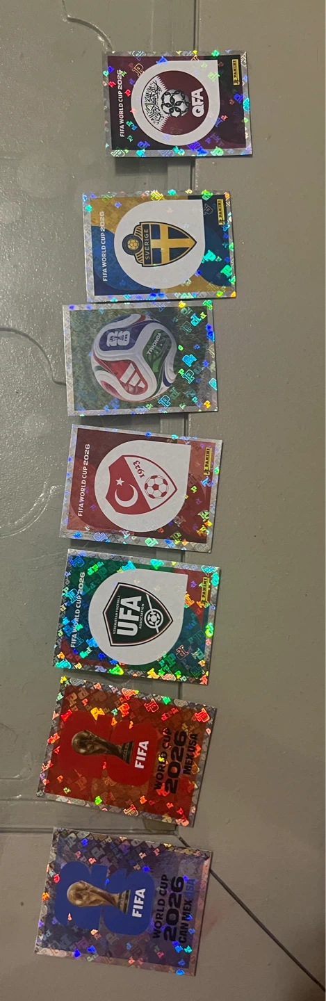 Panini FIFA World Cup 2026 Stickers (Lot of 7)