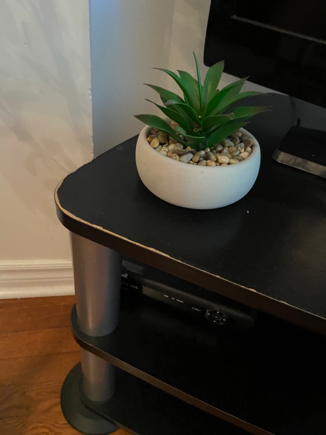 Black 3-Tier TV Stand - photo 2