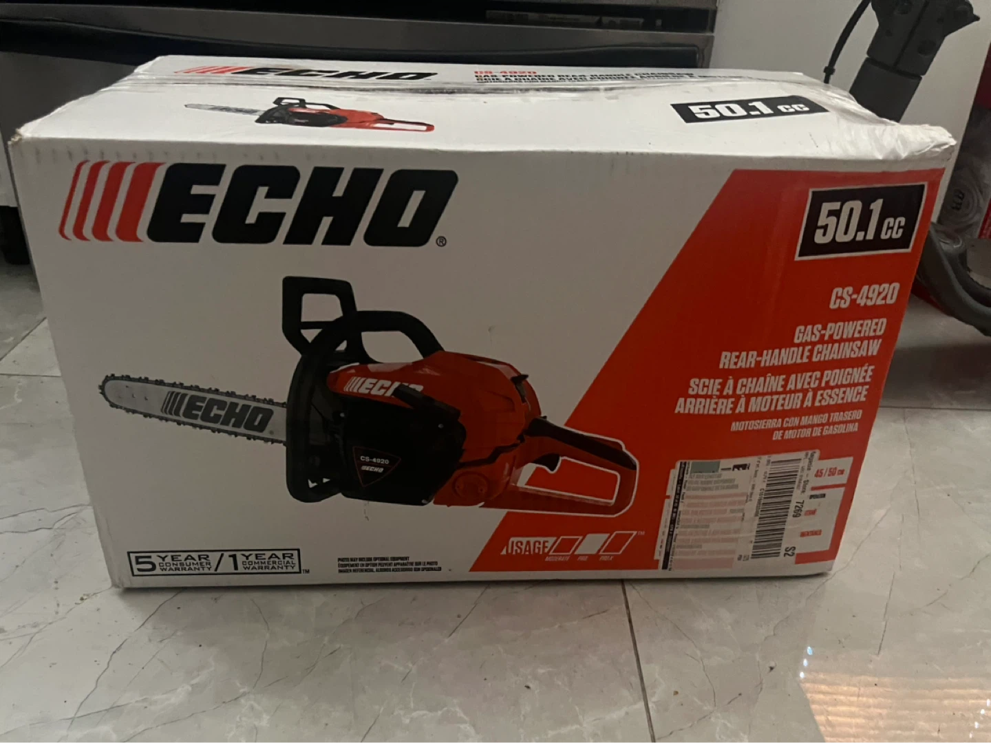 Echo CS-4920 Gas-Powered Rear-Handle Chainsaw
