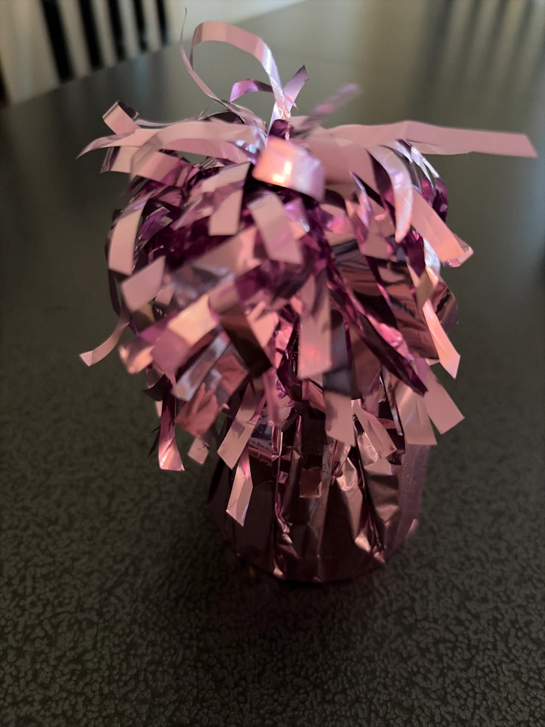 Pink Tinsel Balloon Weight