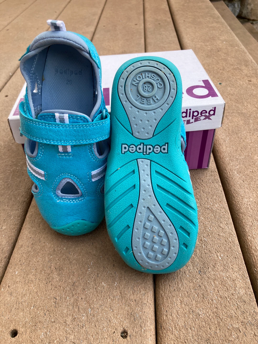 Pediped Teal Sandals Size 28