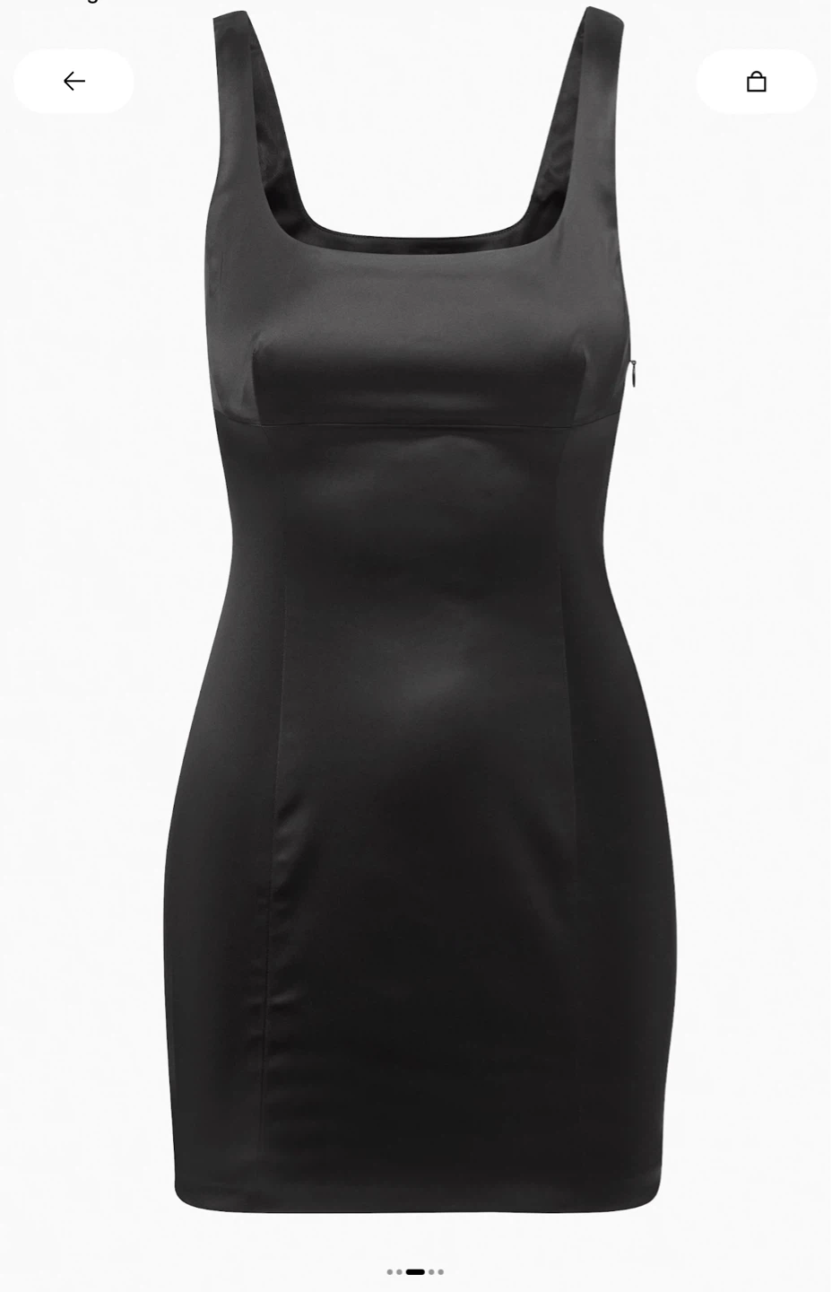 Wilfred Black Shine Satin Dress