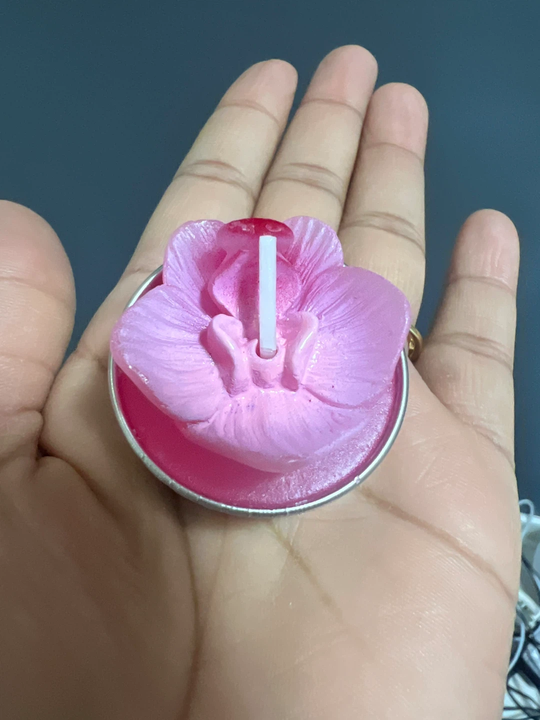 Pink Orchid Tea Light Candles