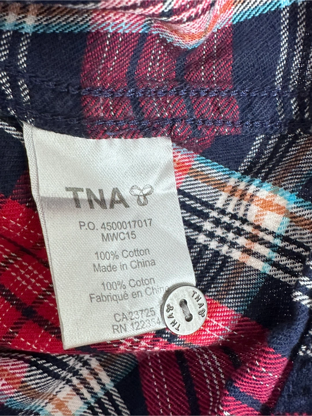 Aritzia TNA Plaid Flannel Shirt - XS - photo 5