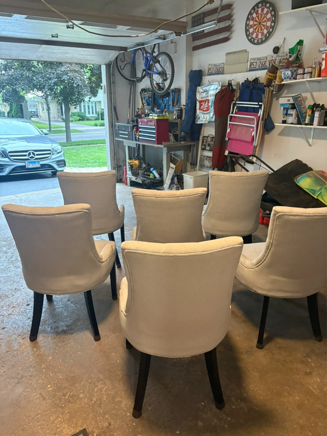 Set of 6 Upholstered Dining Chairs - photo 5