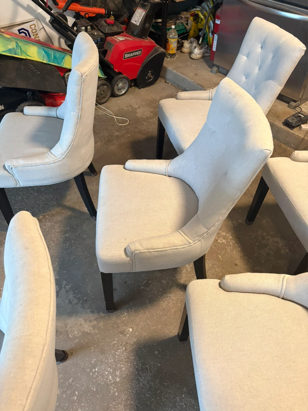Set of 6 Upholstered Dining Chairs - photo 3
