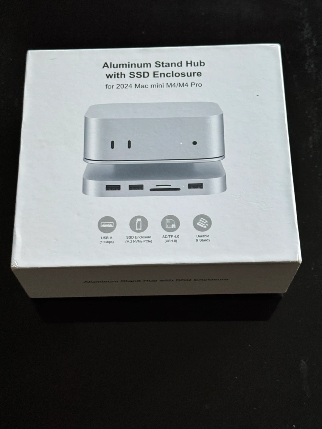 Akyjajaure Aluminum Stand Hub with SSD Enclosure for Mac mini M4
