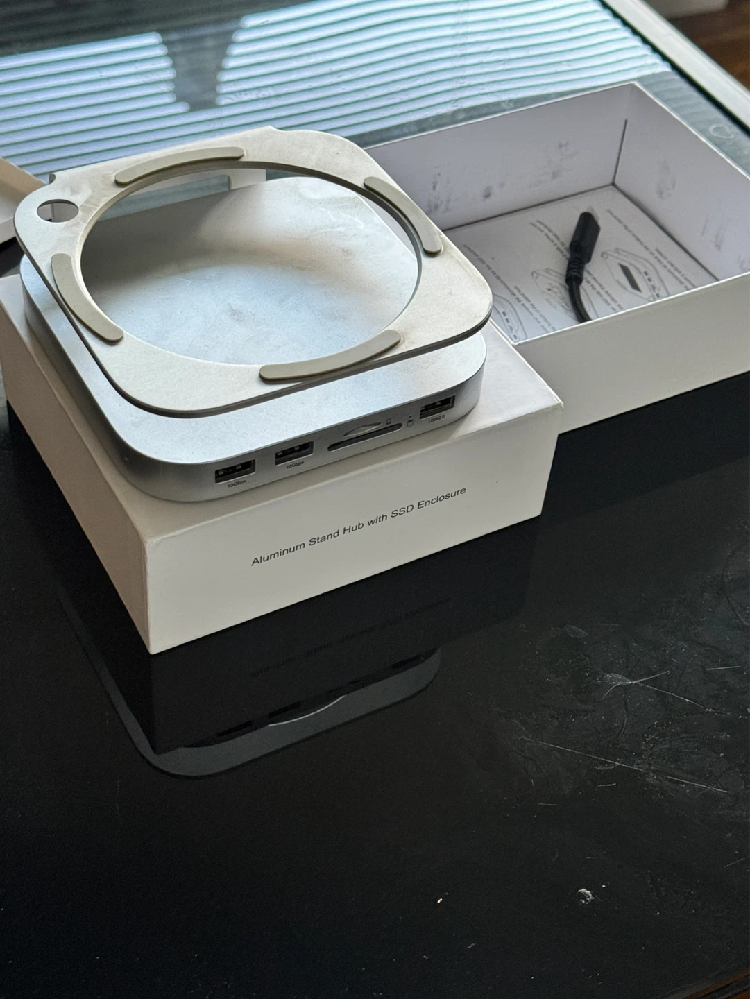Akyjajaure Aluminum Stand Hub with SSD Enclosure for Mac mini M4 - photo 4