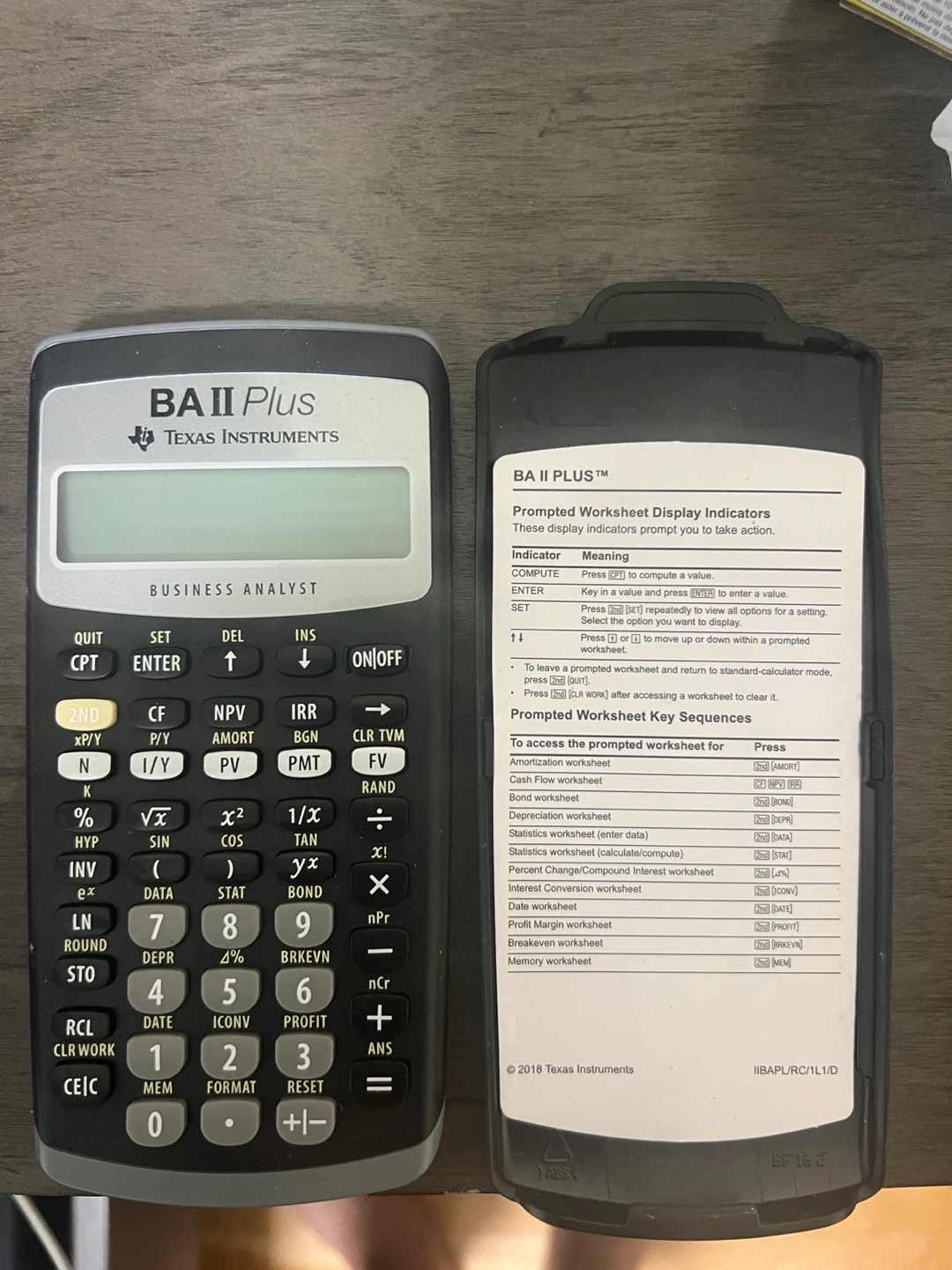 Texas Instruments BA II Plus Business Analyst Calculator - photo 2
